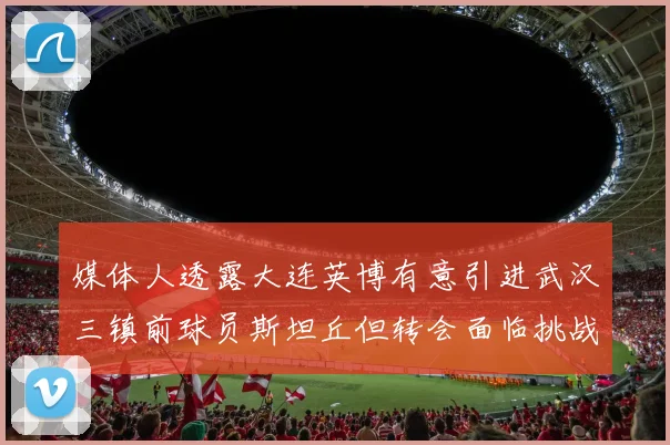 媒体人透露大连英博有意引进武汉三镇前球员斯坦丘但转会面临挑战