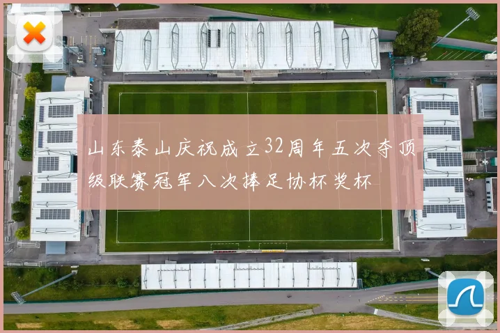 山东泰山庆祝成立32周年五次夺顶级联赛冠军八次捧足协杯奖杯